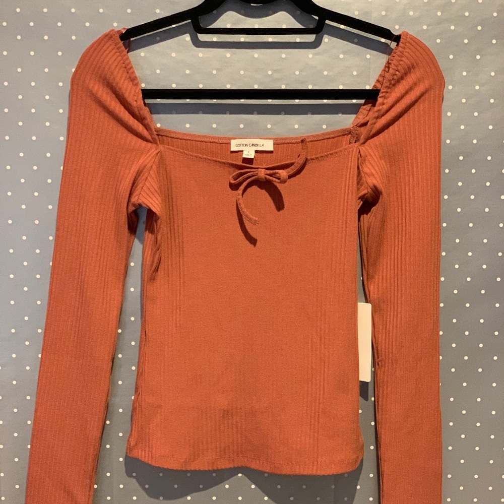 Cotton Candy LA Ribbed Long Sleeve Shirt